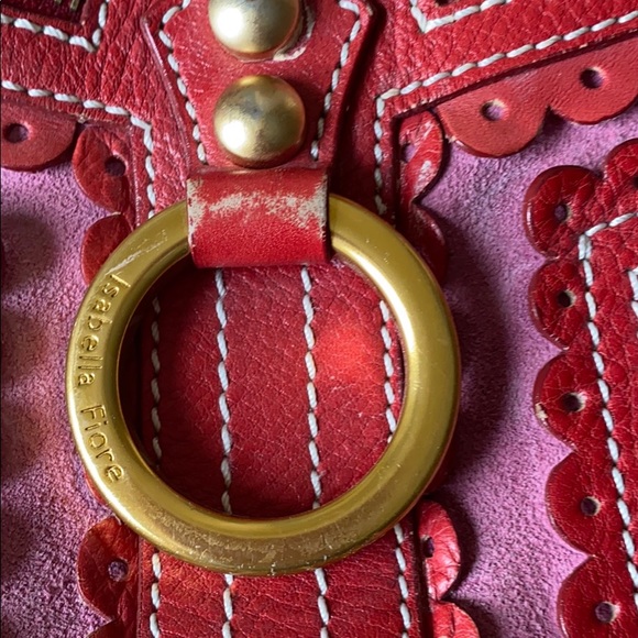 Isabella Fiore suede and leather handbag - Picture 3 of 3